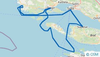 7 jours de navigation au départ de Split