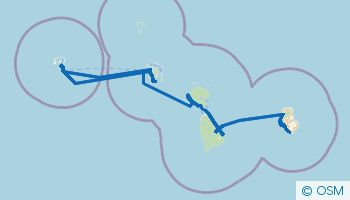 Navigation au départ de Huahine